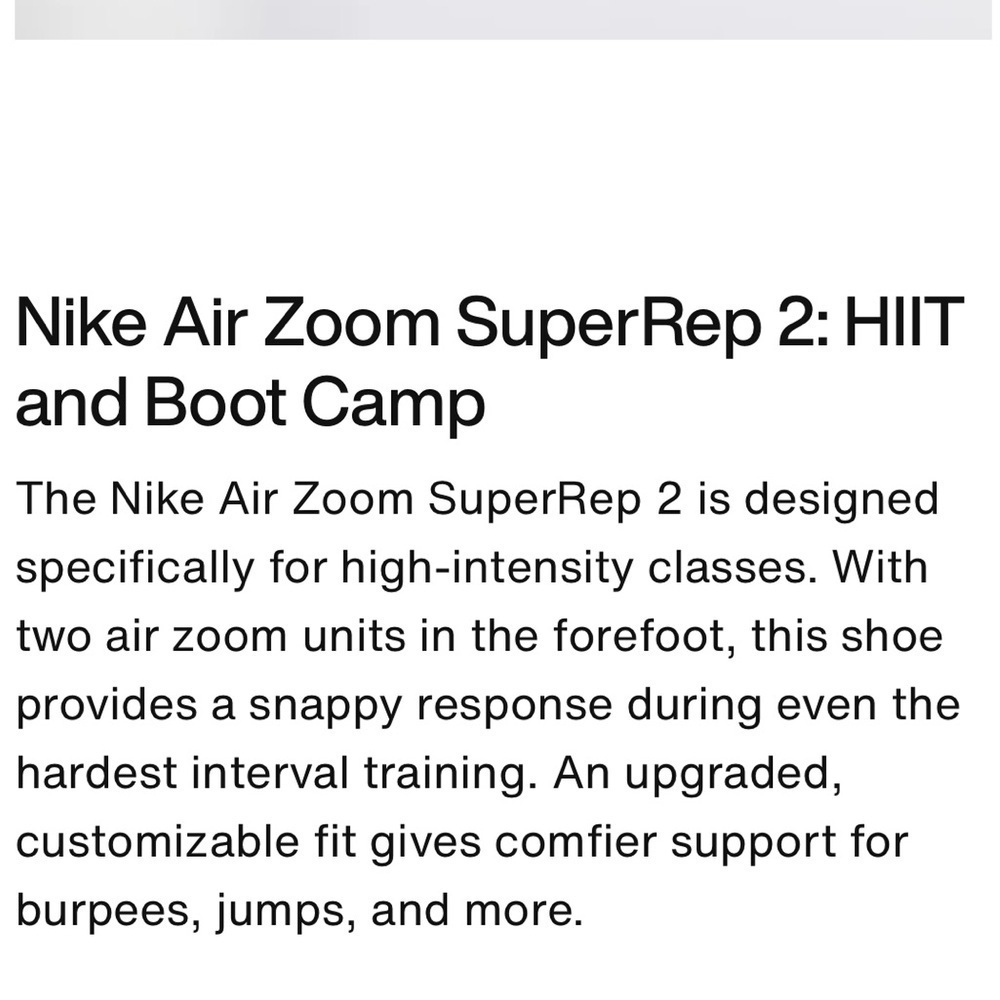Nike women’s air zoom superrep 2 next nature hiit trainers running shoes sneaker - Picture 15 of 15